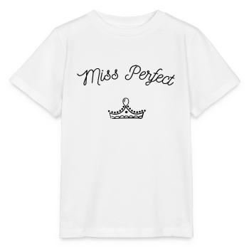Miss perfect, miss perfection - Stanley/Stella MINI CREATOR Kids’ T-Shirt - white - Front - Maike (125cm)