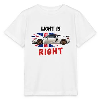 Lotus Exige Light Is Right - T-shirt bio MINI CREATOR Stanley/Stella Enfant - blanc - Devant - Maike (125cm)