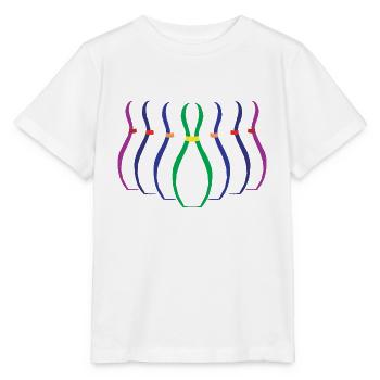 Bowling Ten Pin Bowling Pins - Stanley/Stella MINI CREATOR Kids’ T-Shirt - white - Front - Maike (125cm)