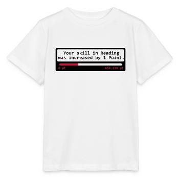 Your skill in Reading was increased by 1 Point - - Stanley/Stella Kinder T-Shirt MINI CREATOR  - Weiß - Vorne - Maike (125cm)