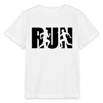 Run, Running, Runner - Stanley/Stella MINI CREATOR Kids’ T-Shirt - white - Front - Maike (125cm)