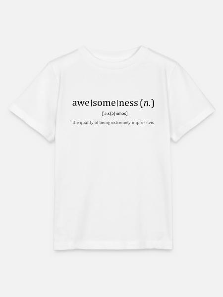 Awesome Dictionary - Stanley/Stella Kinder T-Shirt MINI CREATOR  - Weiß