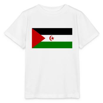 Westsahara-Flagge - Stanley/Stella Kinder T-Shirt MINI CREATOR  - Weiß - Vorne - Maike (125cm)