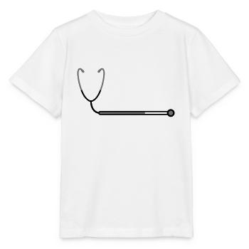 loading loading bar stethoscope listening heartbeat - Stanley/Stella MINI CREATOR Kids’ T-Shirt - white - Front - Maike (125cm)