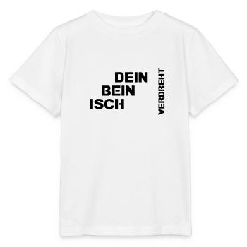 Dein Bein isch verdreht - Stanley/Stella Kinder T-Shirt MINI CREATOR  - Weiß - Vorne - Maike (125cm)