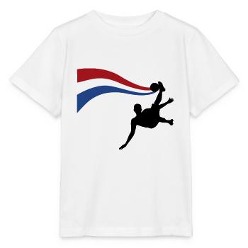 Fallbacker Football Netherlands Shirt - Stanley/Stella MINI CREATOR Kids’ T-Shirt - white - Front - Maike (125cm)