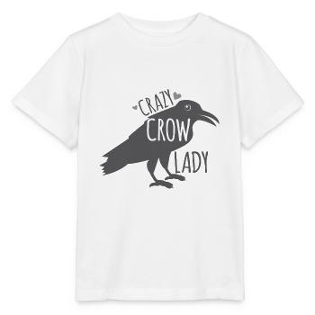 Verrückte Krähenfrau - Stanley/Stella Kinder T-Shirt MINI CREATOR  - Weiß - Vorne - Maike (125cm)