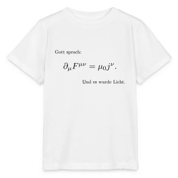 Création par Maxwell - T-shirt bio MINI CREATOR Stanley/Stella Enfant - blanc - Devant - Maike (125cm)