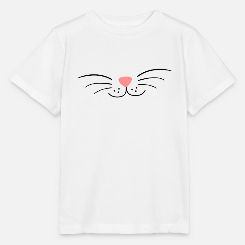Cou de chat, chat - T-shirt bio MINI CREATOR Stanley/Stella Enfant - blanc