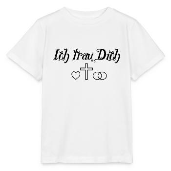 Ich trau Dich, Priester Pastor Hochzeit Standesamt - Stanley/Stella Kinder T-Shirt MINI CREATOR  - Weiß - Vorne - Maike (125cm)