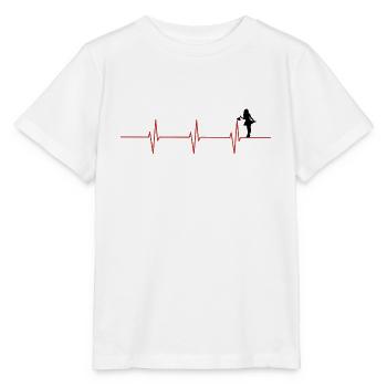 Herzschlag Reinigung - Stanley/Stella Kinder T-Shirt MINI CREATOR  - Weiß - Vorne - Maike (125cm)