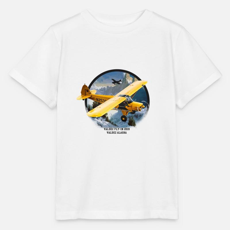 flugzeug - Stanley/Stella Kinder T-Shirt MINI CREATOR  - Weiß