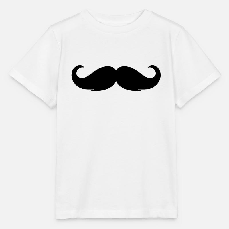 Schnurrbart - Stanley/Stella Kinder T-Shirt MINI CREATOR  - Weiß