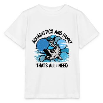 Aquarium Aquarists Fish Ornamental fish Aquaristics - Stanley/Stella MINI CREATOR Kids’ T-Shirt - white - Front - Maike (125cm)