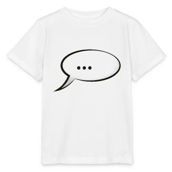 speech bubble - Stanley/Stella MINI CREATOR Kids’ T-Shirt - white - Front - Maike (125cm)
