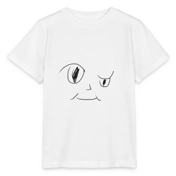Komisches Gesicht - Stanley/Stella Kinder T-Shirt MINI CREATOR  - Weiß - Vorne - Maike (125cm)