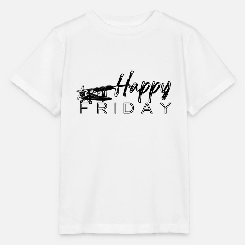 happy Friday - Stanley/Stella Kinder T-Shirt MINI CREATOR  - Weiß