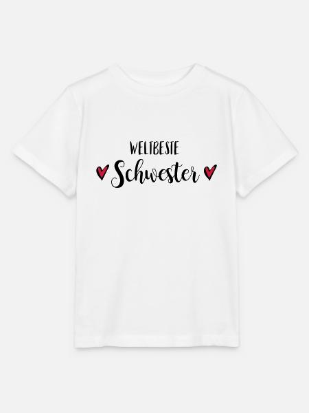 Beste Schwester Geschwister Familie Geburt - Stanley/Stella Kinder T-Shirt MINI CREATOR - Weiß