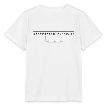 Widerstand zwecklos! Dein Widerstand ist vergebens - Stanley/Stella Kinder T-Shirt MINI CREATOR  - Weiß - Vorne - Maike (125cm)