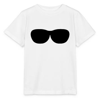 Sonnenbrille Brille Nerd Brille Vektor - Stanley/Stella Kinder T-Shirt MINI CREATOR  - Weiß - Vorne - Maike (125cm)