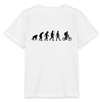 Evolution bicycle bike tour MTB mountains tour mountain - Stanley/Stella MINI CREATOR Kids’ T-Shirt - white - Front - Maike (125cm)