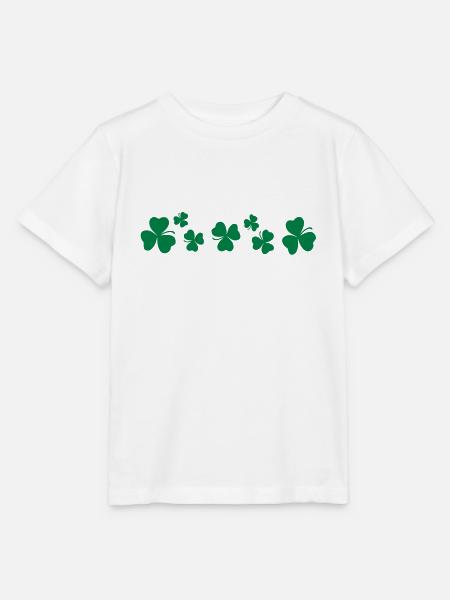 Glücksbringer Kleeblatt - Stanley/Stella Kinder T-Shirt MINI CREATOR - Weiß