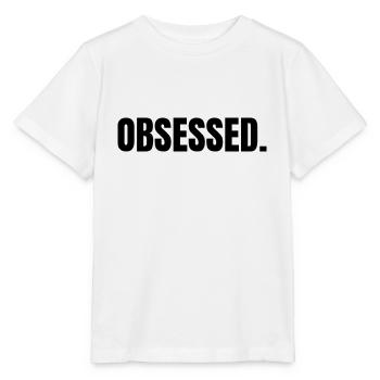 OBSESSED | Motivation gift idea - Stanley/Stella MINI CREATOR Kids’ T-Shirt - white - Front - Maike (125cm)