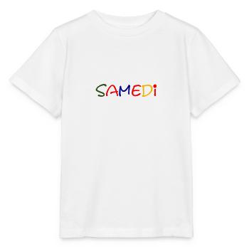 Samedi - T-shirt bio MINI CREATOR Stanley/Stella Enfant - blanc - Devant - Maike (125cm)