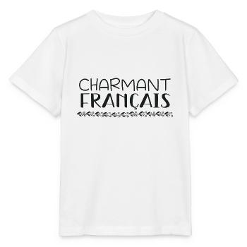 Charmant français - T-shirt bio MINI CREATOR Stanley/Stella Enfant - blanc - Devant - Maike (125cm)