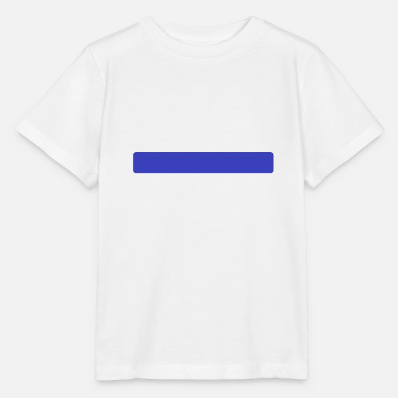 Bande bleue - T-shirt bio MINI CREATOR Stanley/Stella Enfant - blanc