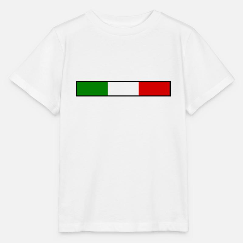 Italie drapeau - T-shirt bio MINI CREATOR Stanley/Stella Enfant - blanc