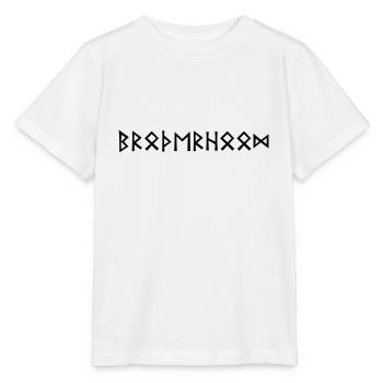 Brotherhood - Rune écrit - T-shirt bio MINI CREATOR Stanley/Stella Enfant - blanc - Devant - Maike (125cm)
