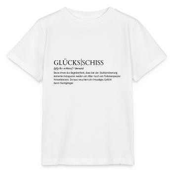 Glücksschiss Definition schwarz - Stanley/Stella Kinder T-Shirt MINI CREATOR  - Weiß - Vorne - Maike (125cm)