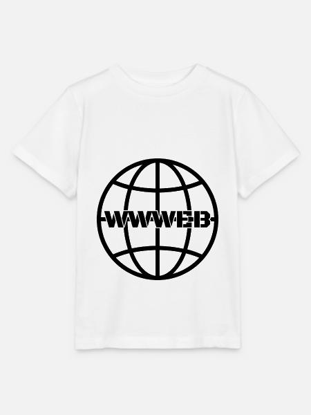WWWeb (schwarz) - Stanley/Stella Kinder T-Shirt MINI CREATOR  - Weiß
