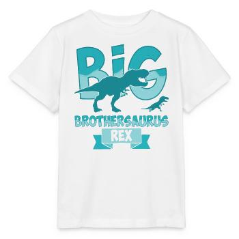 Big Brothersaurus Rex Big Brother Dinosaur - Stanley/Stella MINI CREATOR Kids’ T-Shirt - white - Front - Maike (125cm)