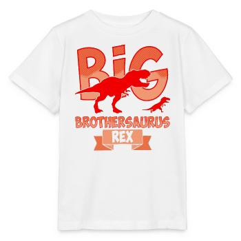 Big Brothersaurus Rex Big Brother Dinosaur - Stanley/Stella MINI CREATOR Kids’ T-Shirt - white - Front - Maike (125cm)