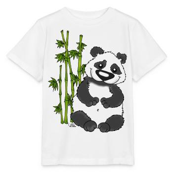 Panda Pao Pao - Stanley/Stella MINI CREATOR Kids’ T-Shirt - white - Front - Maike (125cm)