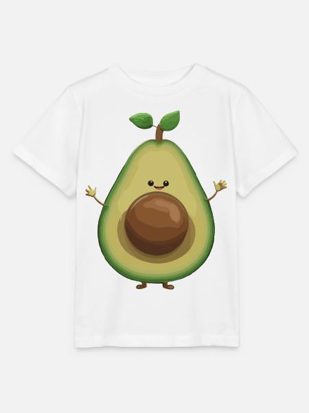 Avocado süß lustig Optimismus Geschenk - Stanley/Stella Kinder T-Shirt MINI CREATOR  - Weiß