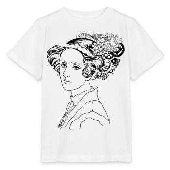 L’élégance d’Ada - T-shirt bio MINI CREATOR Stanley/Stella Enfant - blanc - Devant - Maike (125cm)