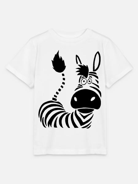 Zebra Fantasie und Spaß - Stanley/Stella Kinder T-Shirt MINI CREATOR - Weiß