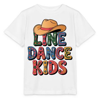 Line Dance Kids Western - Stanley/Stella Kinder T-Shirt MINI CREATOR  - Weiß - Vorne - Maike (125cm)