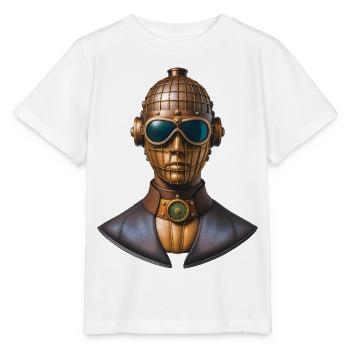 STEAM GIRL - steam punk'n'roll - Stanley/Stella MINI CREATOR Kids’ T-Shirt - white - Front - Maike (125cm)