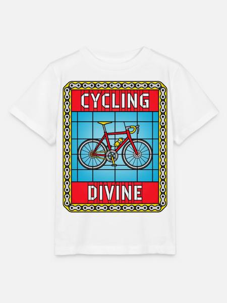 Cycling von Buntglasfenstern - Stanley/Stella Kinder T-Shirt MINI CREATOR  - Weiß