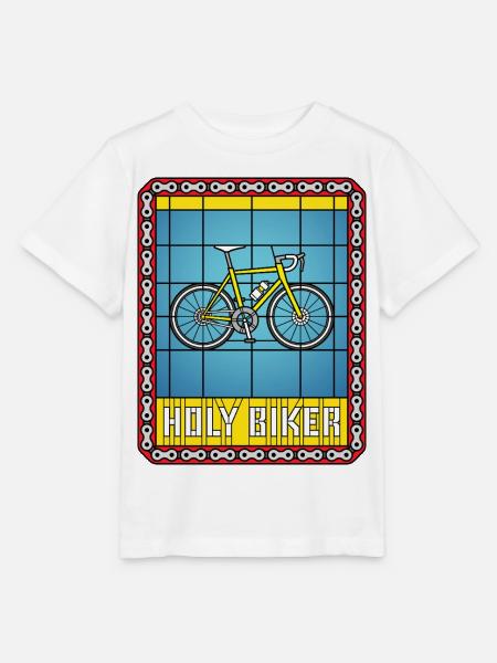 Fahrrad-Buntglasfenster - Stanley/Stella Kinder T-Shirt MINI CREATOR  - Weiß
