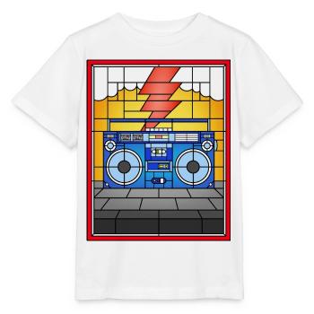 Stained Glass Boombox Illustration - Stanley/Stella MINI CREATOR Kids’ T-Shirt - white - Front - Maike (125cm)
