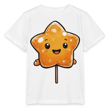 Kawaii Stern-Lutscher - Stanley/Stella Kinder T-Shirt MINI CREATOR  - Weiß - Vorne - Maike (125cm)