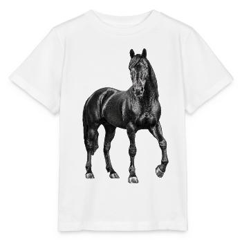Pferd Hengst - Stanley/Stella Kinder T-Shirt MINI CREATOR  - Weiß - Vorne - Maike (125cm)