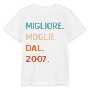 Meilleure épouse depuis 2007 18 ans Regalo Donna - T-shirt bio MINI CREATOR Stanley/Stella Enfant - blanc - Devant - Maike (125cm)