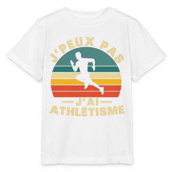 I can't I have athletics - Stanley/Stella MINI CREATOR Kids’ T-Shirt - white - Front - Maike (125cm)