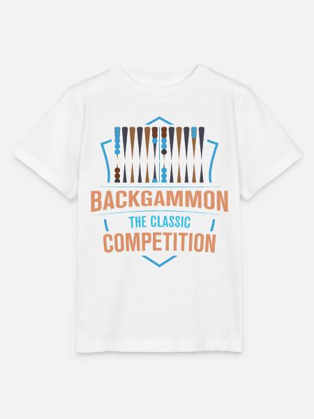 Backgammon Spiel - Stanley/Stella Kinder T-Shirt MINI CREATOR  - Weiß